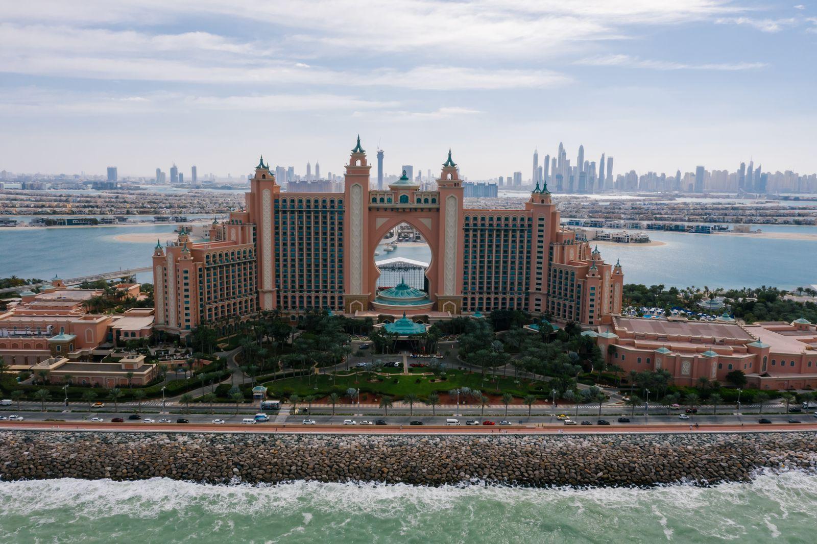 Atlantis The Palm from the sea